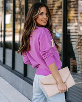 Thursday In Lila Strickpullover